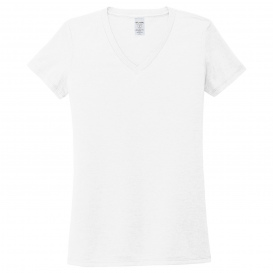 Allmade AL2018 Women's Tri-Blend V-Neck Tee - Bright White