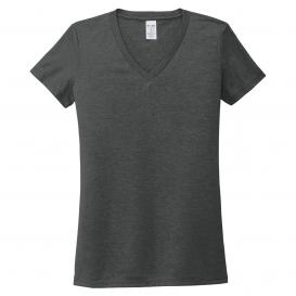 Allmade AL2018 Women's Tri-Blend V-Neck Tee - Space Black