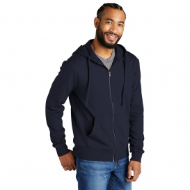Allmade AL4002 Unisex Organic French Terry Full-Zip Hoodie - Night Sky Navy