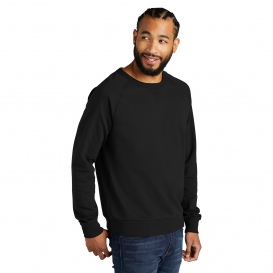 Allmade AL4004 Unisex Organic French Terry Crewneck Sweatshirt - Deep Black