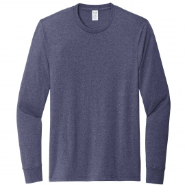 Allmade AL6204 Unisex Long Sleeve Recycled Blend Tee - Salvaged Navy Heather