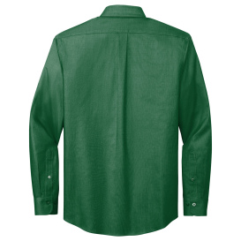 Brooks Brothers BB18002 Wrinkle-Free Stretch Nailhead Shirt - Club Green