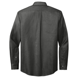 Brooks Brothers BB18002 Wrinkle-Free Stretch Nailhead Shirt - Deep Black