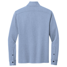 Brooks Brothers BB18202 Mid-Layer Stretch 1/2-Button - Aegean Blue Heather