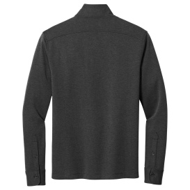 Brooks Brothers BB18202 Mid-Layer Stretch 1/2-Button - Windsor Grey Heather