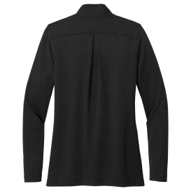 Brooks Brothers BB18203 Women\'s Mid-Layer Stretch 1/2-Button - Black Heather