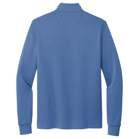 Brooks Brothers BB18206 Double-Knit 1/4 Zip - Charter Blue