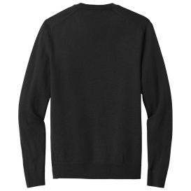 Brooks Brothers BB18410 Washable Merino V-Neck Sweater - Deep Black