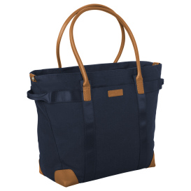 Brooks Brothers BB18840 Wells Laptop Tote - Navy Blazer | Full Source