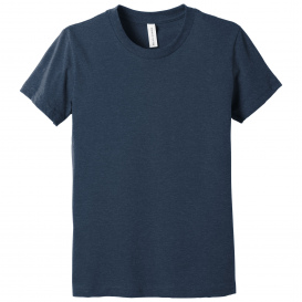 Bella + Canvas BC3001CVC Youth Heather CVC Tee - Heather Navy