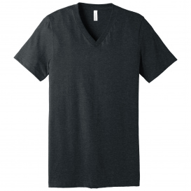 Bella + Canvas BC3005CVC Unisex Heather CVC V-Neck Tee - Dark Grey Heather
