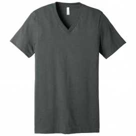 Bella + Canvas BC3005CVC Unisex Heather CVC V-Neck Tee - Deep Heather