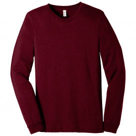 Bella + Canvas BC3501CVC Unisex Heather CVC Long Sleeve Tee - Heather Cardinal