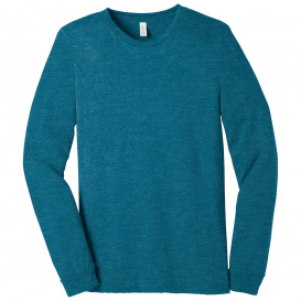 Bella + Canvas BC3501CVC Unisex Heather CVC Long Sleeve Tee - Heather Deep Teal