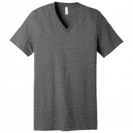 Bella + Canvas BC3655 Unisex Textured Jersey V-Neck Tee - Asphalt Slub ...