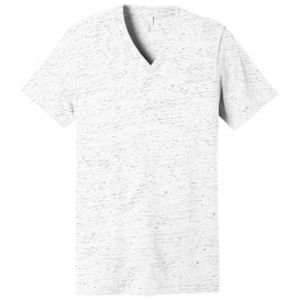 Bella + Canvas BC3655 Unisex Textured Jersey V-Neck Tee - White Marble