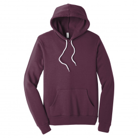 Bella + Canvas BC3719 Unisex Sponge Fleece Pullover Hoodie - Maroon