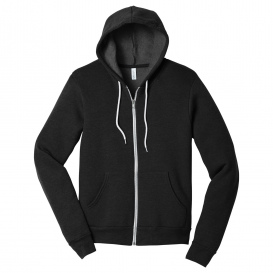 Bella + Canvas BC3739 Unisex Sponge Fleece Full-Zip Hoodie - Black Heather