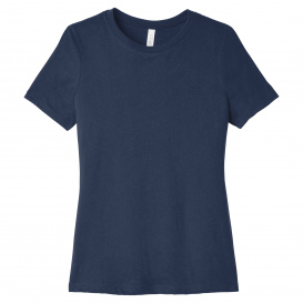 Bella + Canvas BC6400 Women\'s Relaxed Jersey Short Sleeve Tee - Navy
