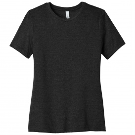 Bella + Canvas BC6400CVC Women\'s Relaxed CVC Tee - Black Heather