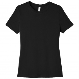 Bella + Canvas BC6413 Women\'s Relaxed Triblend Tee - Solid Black Triblend