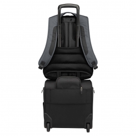 Port Authority BG223 Exec Backpack - Graphite Heather/Black