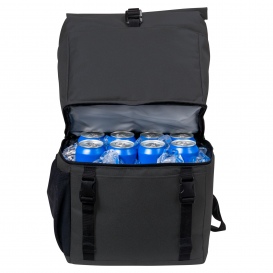 Port Authority BG501 18-Can Backpack Cooler - Dark Charcoal/Black