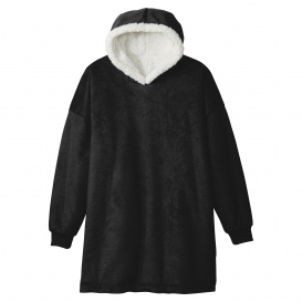 Port Authority BP41 Mountain Lodge Wearable Blanket - Black