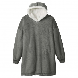 Port Authority BP41 Mountain Lodge Wearable Blanket - Hearth Grey