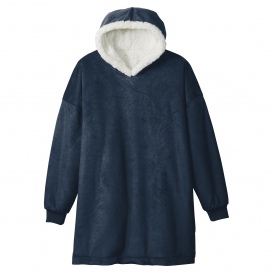 Port Authority BP41 Mountain Lodge Wearable Blanket - Navy Eclipse