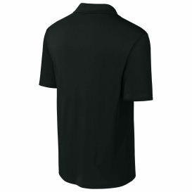 Sport-Tek ST104 Competitor United Polo - Black/Deep Red