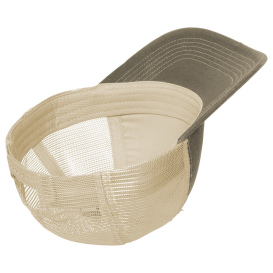 Port Authority C600 Distressed Mesh Back Cap - Khaki/Stone