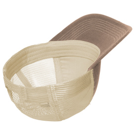 Port Authority C600 Distressed Mesh Back Cap - Light Olive/Stone