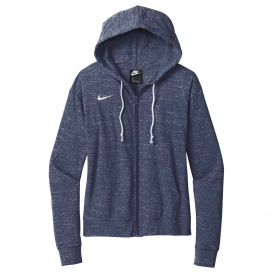 Nike CN9402 Ladies Gym Vintage Full-Zip Hoodie - Team Navy