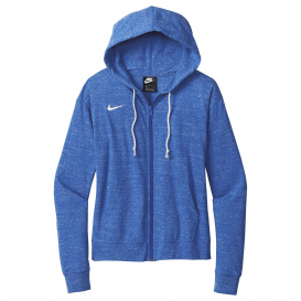 Nike CN9402 Ladies Gym Vintage Full-Zip Hoodie - Team Royal