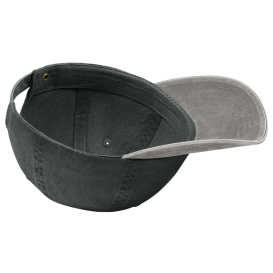 Port Authority CP83 Two-Tone Pigment-Dyed Cap - Black/Pebble