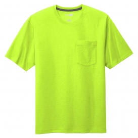 CornerStone CS430 Workwear Pocket Tee - Safety Green | Full Source