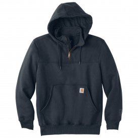 Carhartt 100617 Rain Defender Paxton Heavyweight Hooded Zip Mock Sweatshirt - New Navy