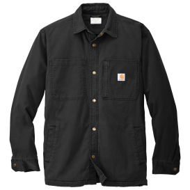 Carhartt 105532 Rugged Flex Fleece-Lined Shirt Jac - Black