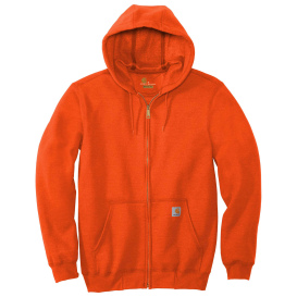 Carhartt K122 Midweight Hooded Zip-Front Sweatshirt - Brite Orange