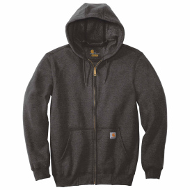 Carhartt K122 Midweight Hooded Zip-Front Sweatshirt - Carbon Heather