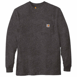 Carhartt K126 Workwear Pocket Long Sleeve T-Shirt - Carbon Heather ...