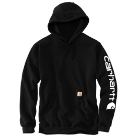 Carhartt K288 Middleweight Hooded Logo Sweatshirt - Black