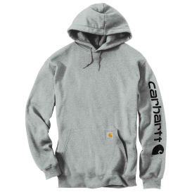 Carhartt K288 Middleweight Hooded Logo Sweatshirt - Heather Grey