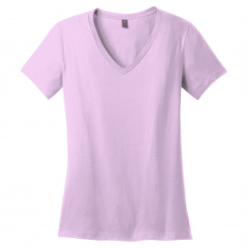 District DM1170L Women\'s Perfect Weight V-Neck Tee - Soft Purple