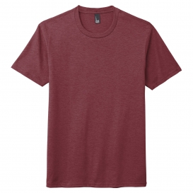 District DM130 Perfect Tri Crew Tee - Maroon Frost