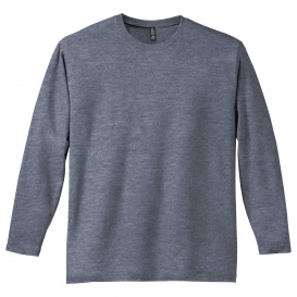 District DT105 Perfect Weight Long Sleeve Tee - Heathered Navy