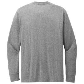 District DT109 Perfect Blend CVC Long Sleeve Tee - Grey Frost