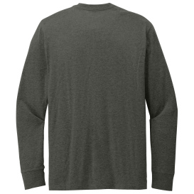 District DT109 Perfect Blend CVC Long Sleeve Tee - Heathered Charcoal