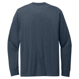 District DT109 Perfect Blend CVC Long Sleeve Tee - Heathered Navy